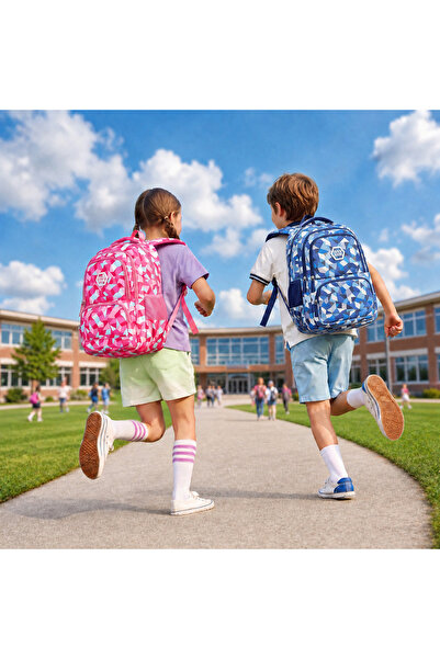 HI-FINE Large Capacity 3Pcs Kids Backpack Set, Water‑resistant Durable School Backpack with Lunch Box Bag and Pencil Pouch