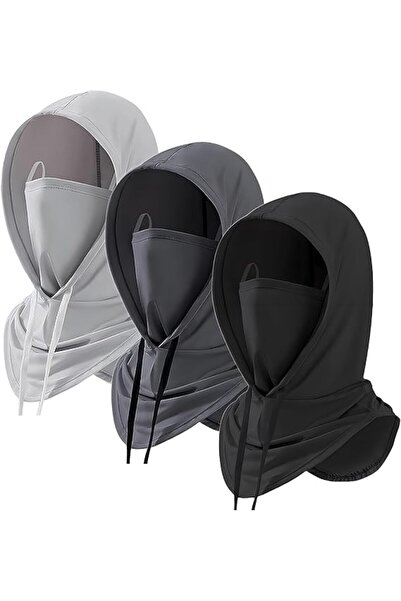STARSTAR 3-pack sun protection face masks with neck protector, UV protective,...