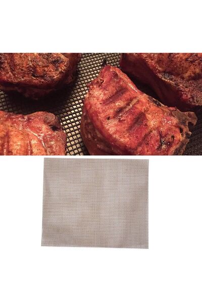 STARSTAR 3-Piece BBQ Mat Set with Non-stick Mesh Fabric and Reusable Gas Char...