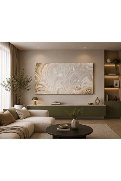 Generic Brand Tablou Canvas Abstract Modern, Imprimare HD, Șasiu din Lemn, Ga...