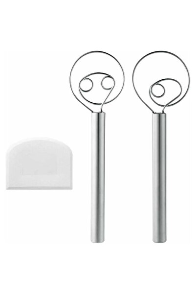 STARSTAR This two-piece dough mixer set is made of 304 stainless steel and fe...