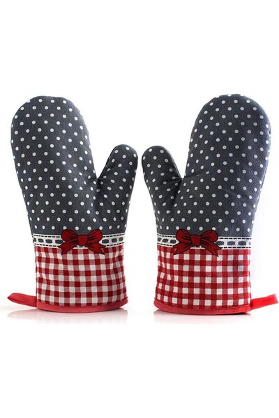 STARSTAR Two-pack oven mitts, heat-resistant mitts, heat-resistant mats, heat...