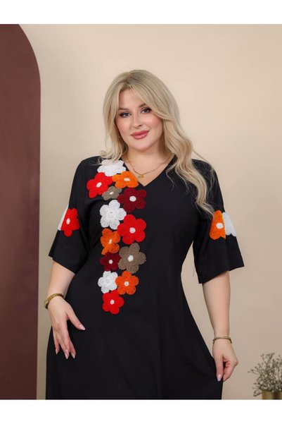 AFandina جلابية ميدي بقصة كلاسيكية عصريةQW-0779