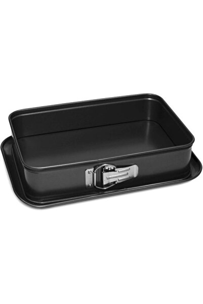 STARSTAR Rectangular Oven Dish 19x28 cm with Non-stick Coating Black
