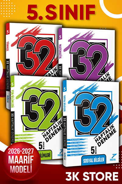 Pruva Akademi 2026-2027 Müfredat Pruva 5. Sınıf Türkçe Matematik Fen Bilimler...