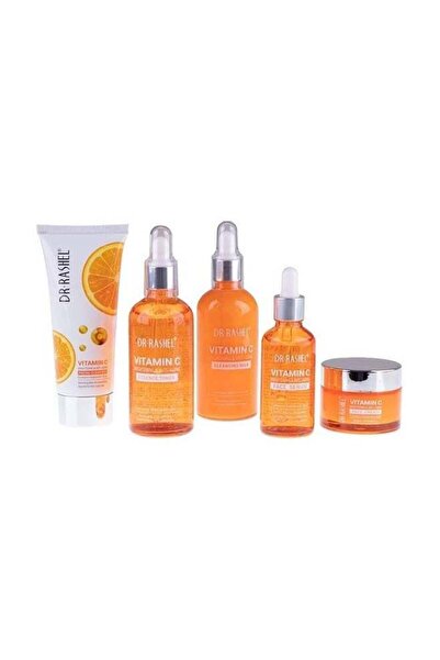 DR.RASHEL DR. RASHEL 5-Piece Vitamin C Anti Aging And Skin Care Set Orange/Wh...