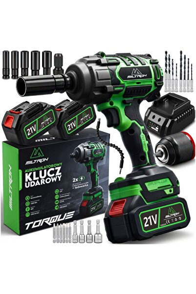 NO NAME MILTRON TORQUE Cheie de impact fără fir, fără perii, 1000 Nm, 21V, 3 ...