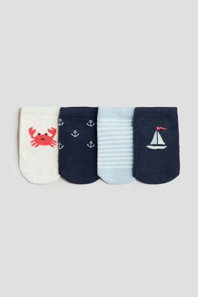 H&M 4-pack shaftless socks