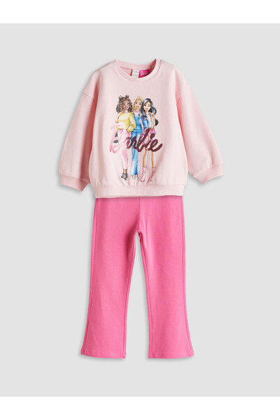 LC Waikiki Barbie Printed Girls' Sweatshirt and Leggings 2 Pack