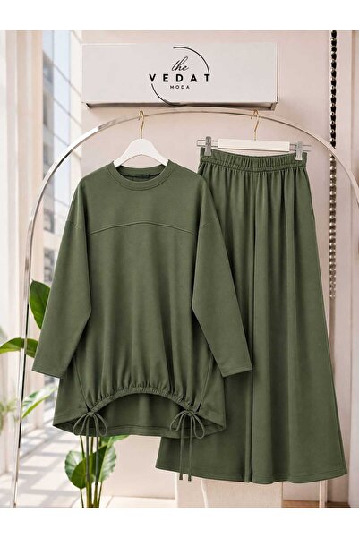 MODA VEDAT Ženski set hlača sa skupljenim donjim dijelom -0550