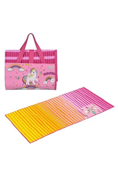CATIANO Sac pentru saltea de plajă pentru copii, cu unicorn roz și galben, 15...