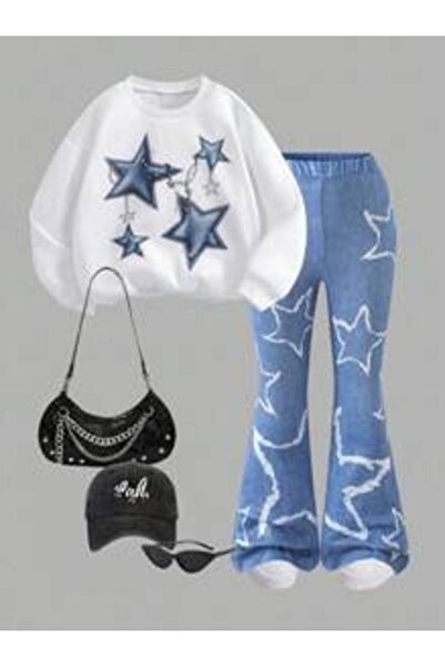 OEM Set Explorewe pentru fetițe de 7 ani, hanorac cu mânecă lungă și pantalon...