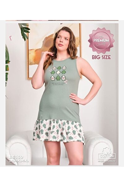 yula store Women's Plus Size Crew Neck Nightgown(Dress) Sleeveless 90% Cotton...