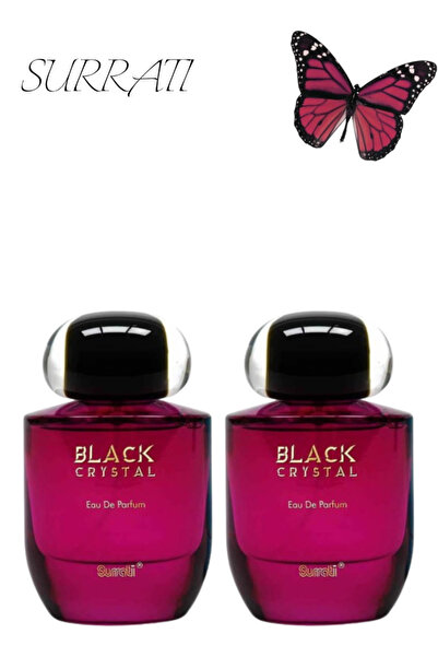 Surrati قطعتان من عطر الكريستال الأسود 100 مل