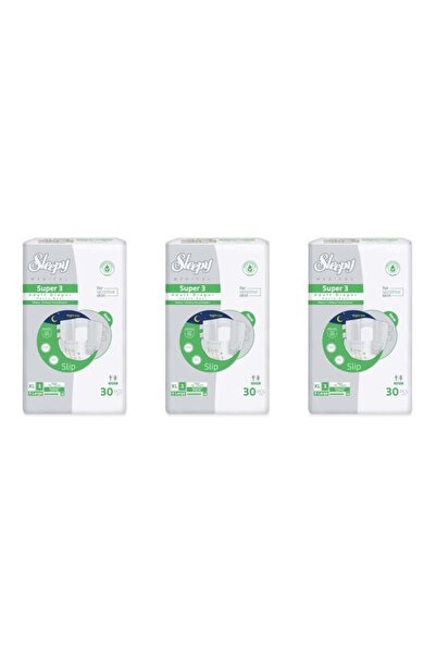 Sleepy Süper3 Belbantlı Hasta Bezi XL Beden 3 Paket 90 Adet
