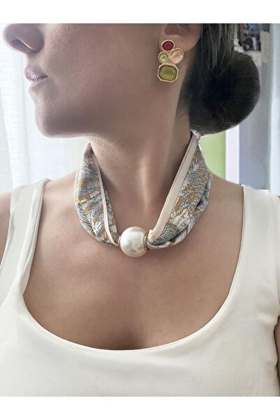 Gox Accessories Magnetic Tip Pearl Scarf