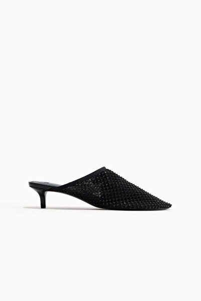 H&M Heeled mesh mules