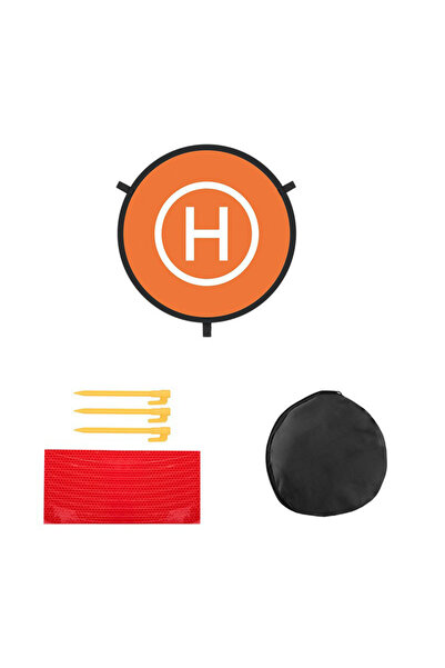 STARSTAR Orange 75cm Portable Foldable Waterproof Drone Landing Mat/Platform ...