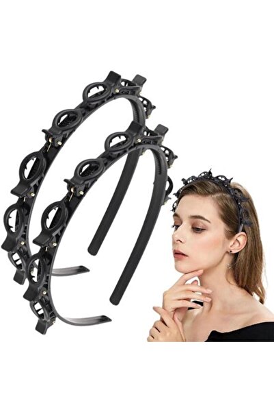 STARSTAR Double tassel hair clip, braided headband clip, unisex hairband