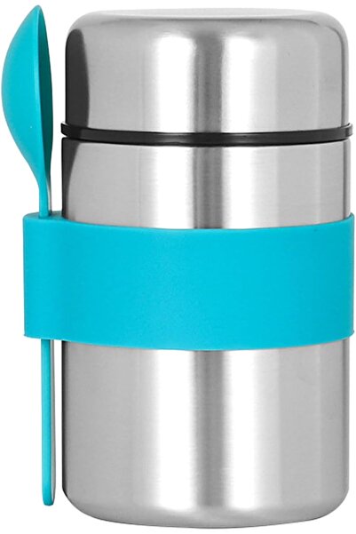 STARSTAR Insulated food flask, made of stainless steel, with a spoon, suitabl...