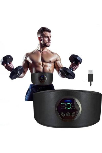 STARSTAR EMS Abdominal Training & Slimming Belt, 6-Mode Adjustable 43-Inch Mu...