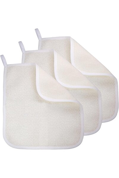 STARSTAR Exfoliating Towels-3-Pack Double-Sided Nylon Cotton Body & Face Scru...