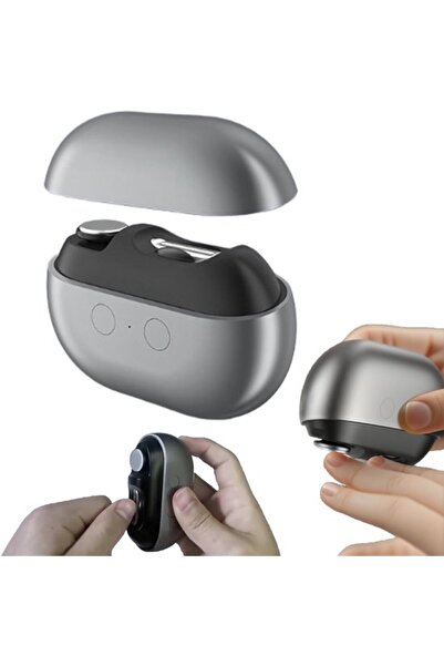 STARSTAR 2-in-1 Automatic Electric Nail Clipper & Buffer with LED Light (grey...