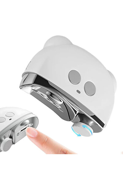 STARSTAR Electric nail clippers with LED light, 3 speed settings, quiet opera...