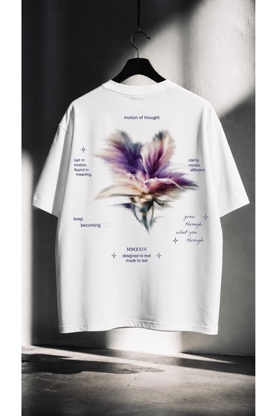 Motion of Thought Oversize Tişört – Unisex Premium Baskılı