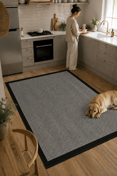 DECOVİST HOME Makinede yıkanabilir kaymaz taban leke tutmaz dijital mutfak ha...