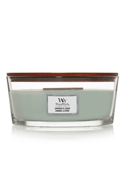 WoodWick Κερί με άρωμα λεβάντας και κέδρου, με ξύλινο φυτίλι, 453,6 γρ.