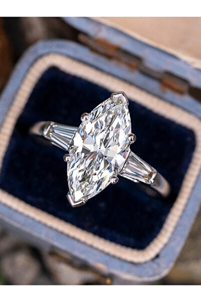 Take Two By Styli Embellished Marquise Ring