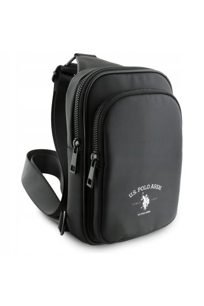 U.S. Polo Assn. US Polo Petit Pique Geantă de telefon tip crossbody neagră
