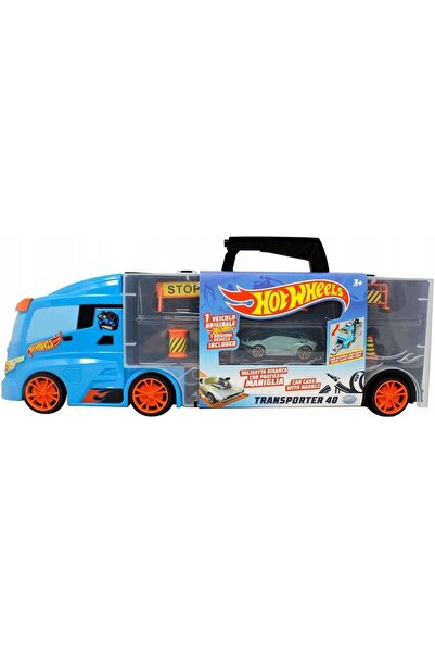 HOT WHEELS SET 3 ÎN 1 TRANSPORTOR AUTO (CAMION) PENTRU 12 MAȘINI VALIZĂ + MAȘ...