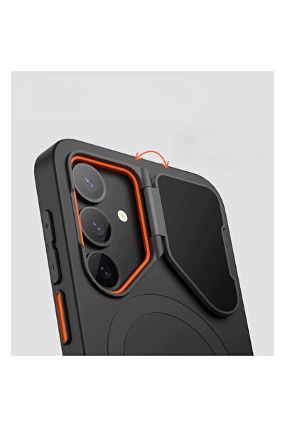NO BRAND SURITCH Samsung Galaxy S25 Husă magnetică cu protecție cameră și suport