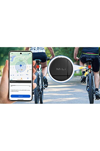 MiLi Tracker GPS LiTag reflector spate pentru bicicletă Android
