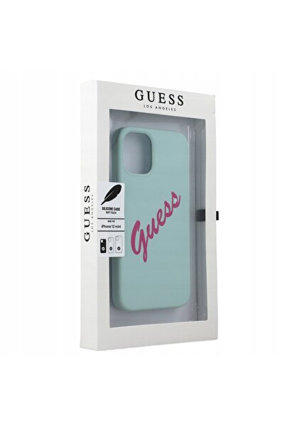 NO BRAND Husă pentru iPhone 12 mini, Guess Silicone Vintage, husă în stil vin...