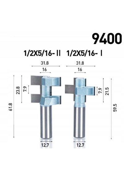 NO BRAND Freză pentru lemn, îmbinare cu nut și feder, 28,6 mm, 9398