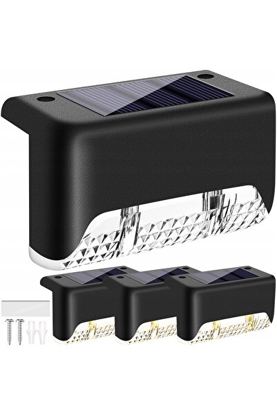 ALOGY Lampă solară pentru fațada clădirii, set de 8 lămpi solare, senzor de l...