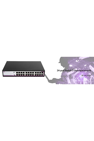 Spacetronik SWITCH Gigabit cu 24 de porturi SP-SG1024