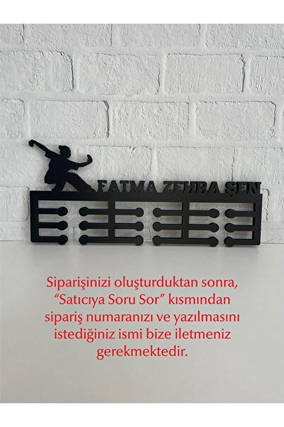 14 Design Kişiye Özel Kung Fu Wushu Temalı Madalya Askısı - Kadın Figür