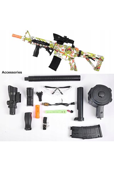 NO BRAND Pistol electric cu bile de gel, rază de acțiune 15-20 m, jucărie 12+