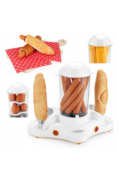 Hyundai Aparat de gătit 3 în 1: pentru hot dog, ouă și aburire