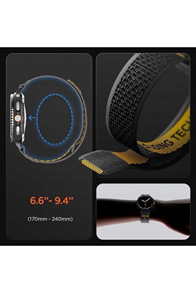 Spigen Curea pentru Galaxy Watch 8 40 / 44 mm, Classic 46 mm, Athlex Air, nailon