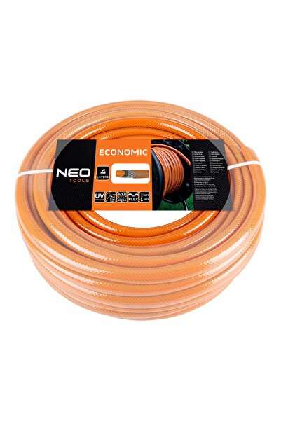 NEO Tools Furtun de grădină 1/2 50m 4 straturi rezistent pentru udare reziste...