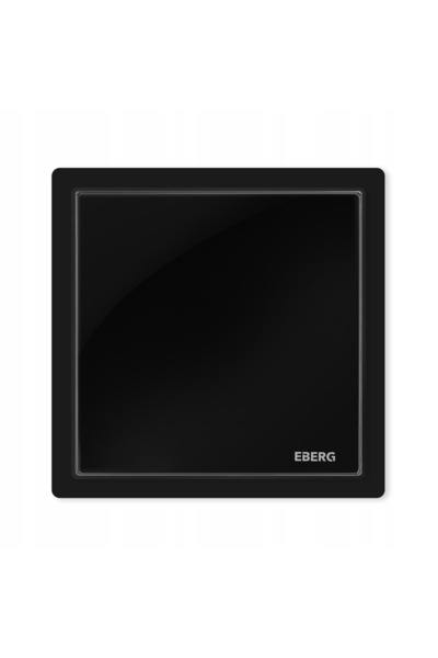 NO BRAND EBERG EVO 120 HT ventilator de baie cu sticlă neagră și senzor de um...