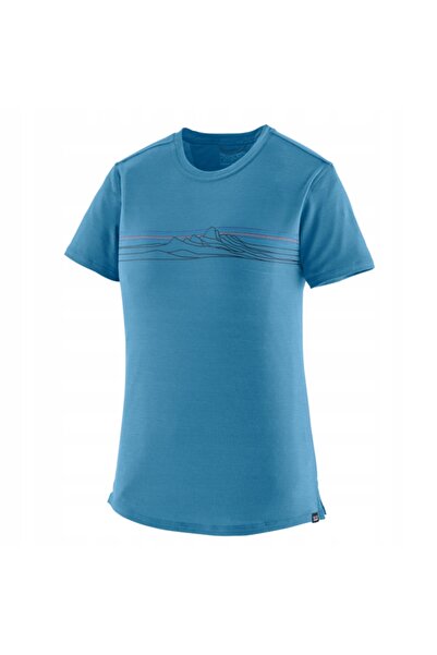 Patagonia Tricou de trekking pentru femei, cu imprimeu grafic, din lână merin...