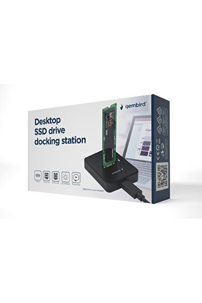 Gembird SSD PCIe NVMe M.2 SATA USB-C 3.2 10Gbps Stație de andocare Adaptor Ca...