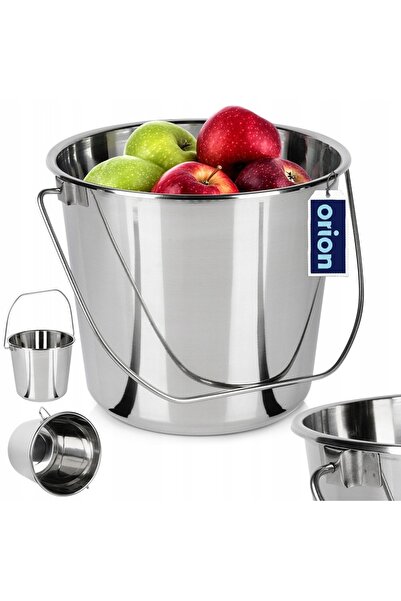Orion Găleată metalică din oțel inoxidabil alimentar, gastronomică, 8L