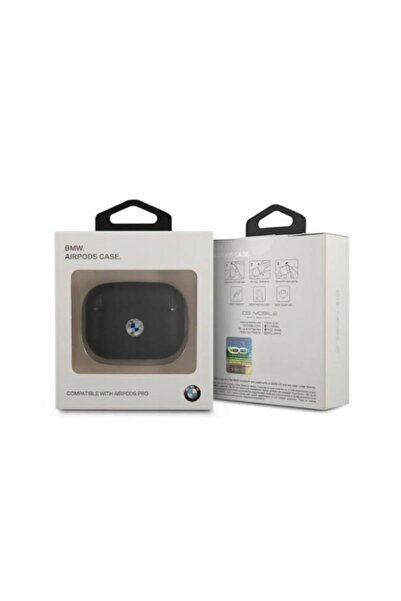 NO BRAND Pentru husa AirPods Pro, husă din piele naturală BMW cu logo arginti...